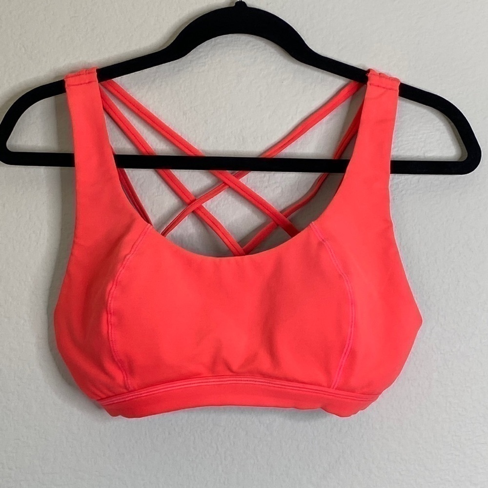 Sweaty Betty pink sports bra medium EUC